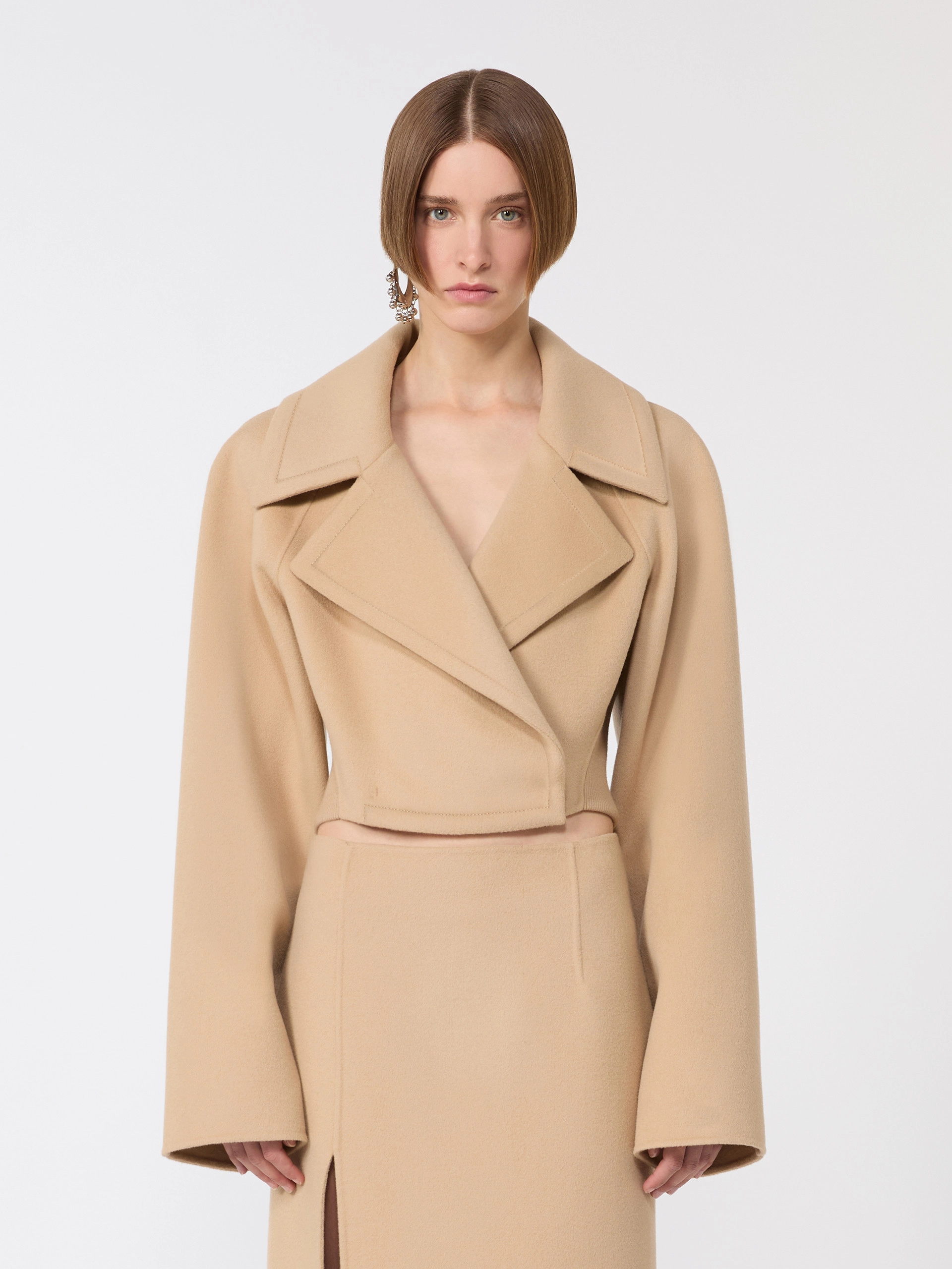 Short pure wool outerwear - CARAMEL - Sportmax - 2