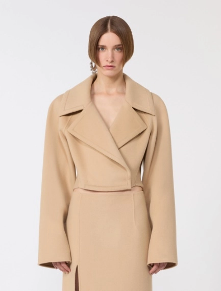 Short pure wool outerwear - CARAMEL - Sportmax - 2