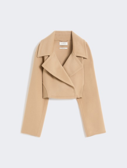 Short pure wool outerwear - CARAMEL - Sportmax