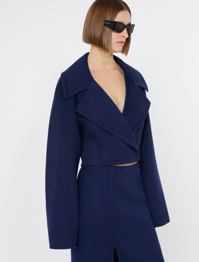 Short pure wool outerwear - ULTRAMARINE - Sportmax - 4