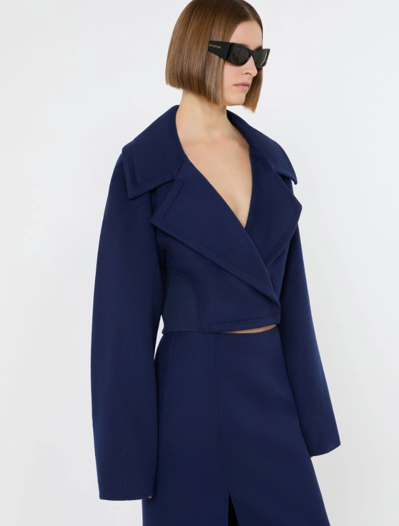 Short pure wool outerwear - ULTRAMARINE - Sportmax - 4