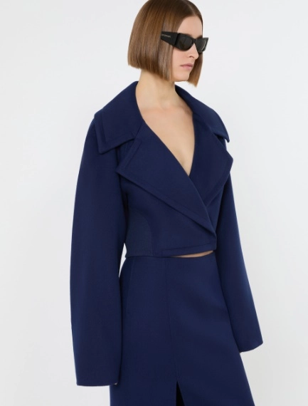 Short pure wool outerwear - ULTRAMARINE - Sportmax - 4