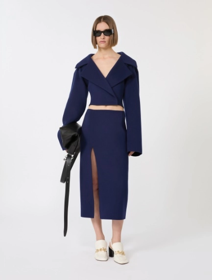 Short pure wool outerwear - ULTRAMARINE - Sportmax - 1