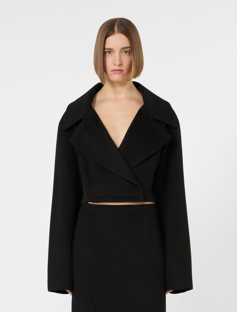 Short pure wool outerwear - BLACK - Sportmax - 2