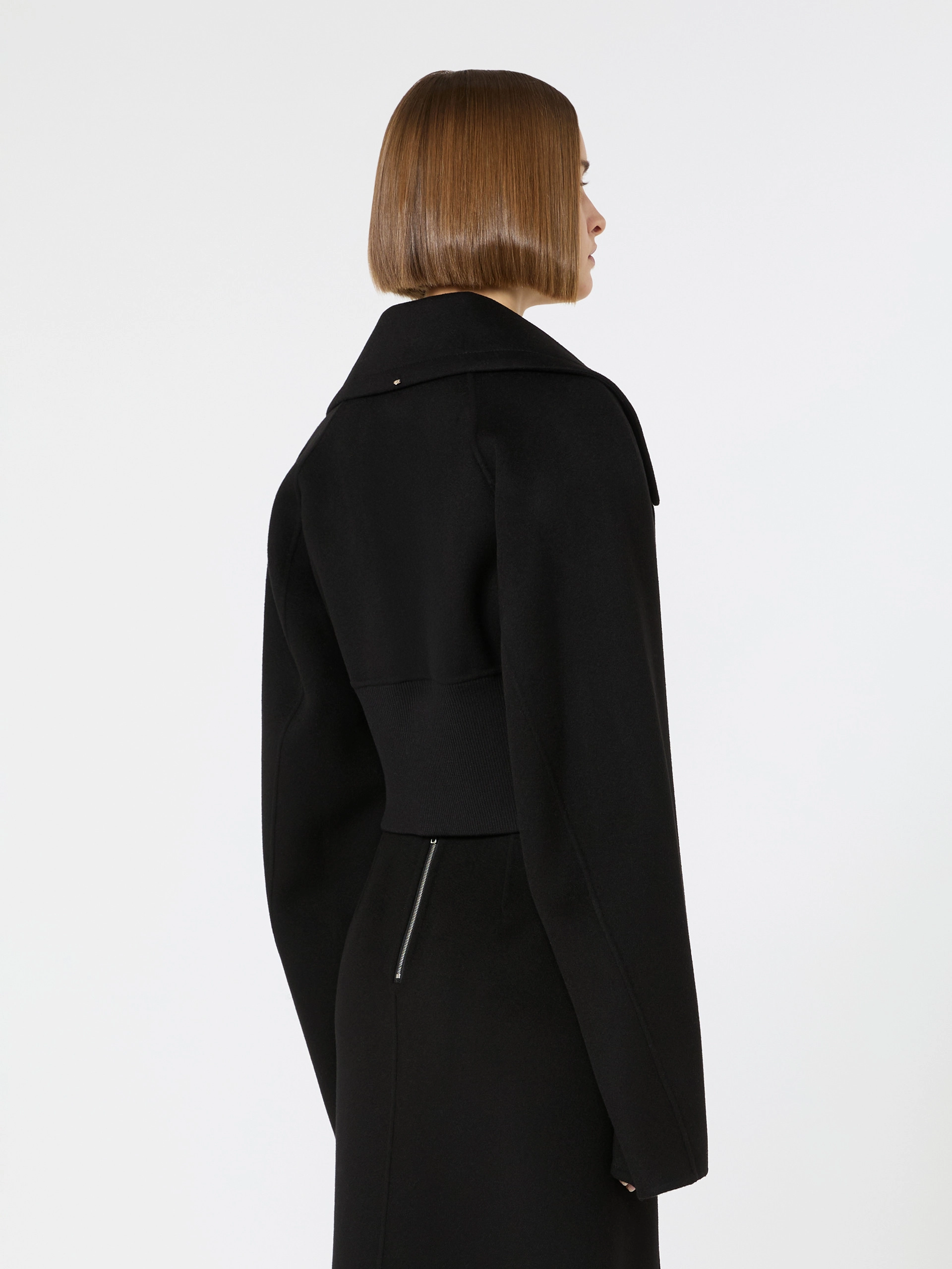 Short pure wool outerwear - BLACK - Sportmax - 3
