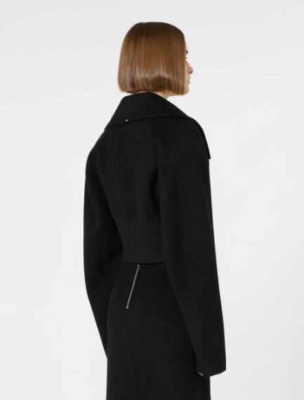 Short pure wool outerwear - BLACK - Sportmax - 3