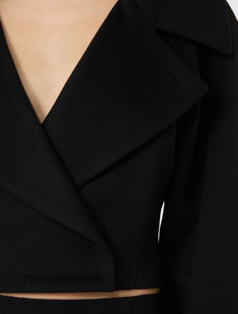 Short pure wool outerwear - BLACK - Sportmax - 5