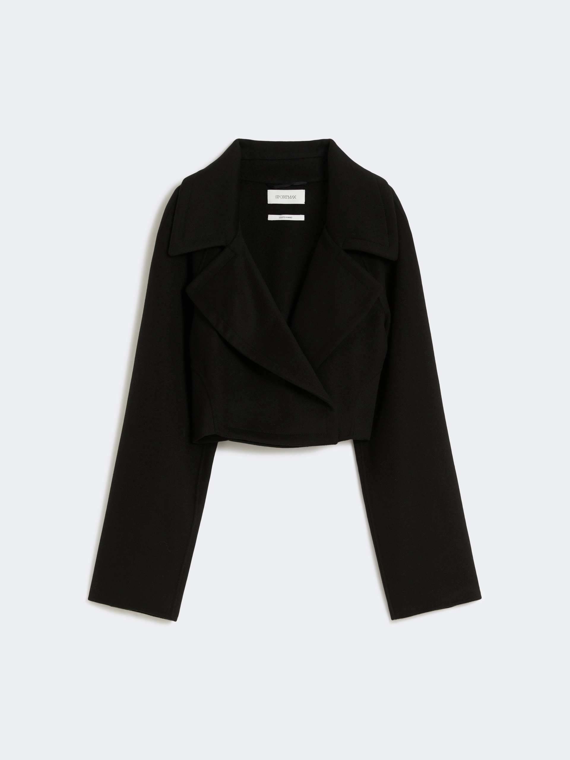Short pure wool outerwear - BLACK - Sportmax - 7
