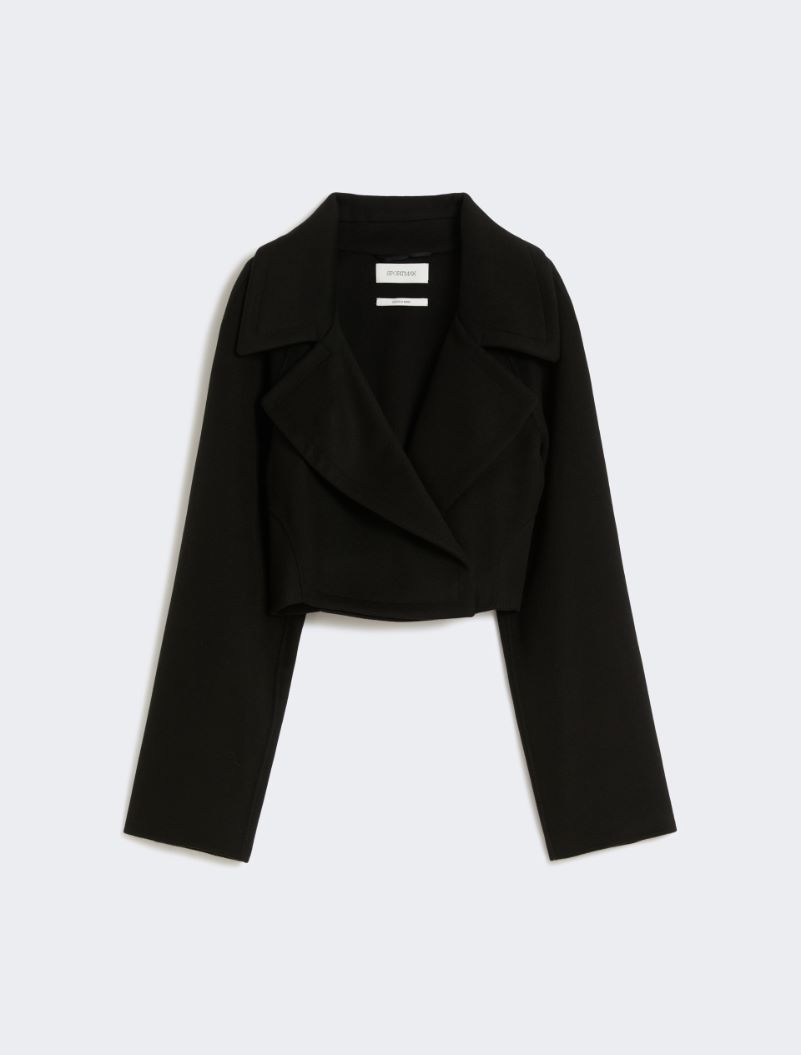 Short pure wool outerwear - BLACK - Sportmax - 8