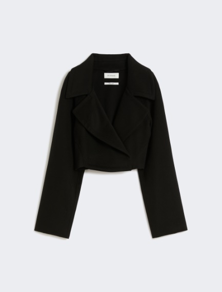 Short pure wool outerwear - BLACK - Sportmax - 8