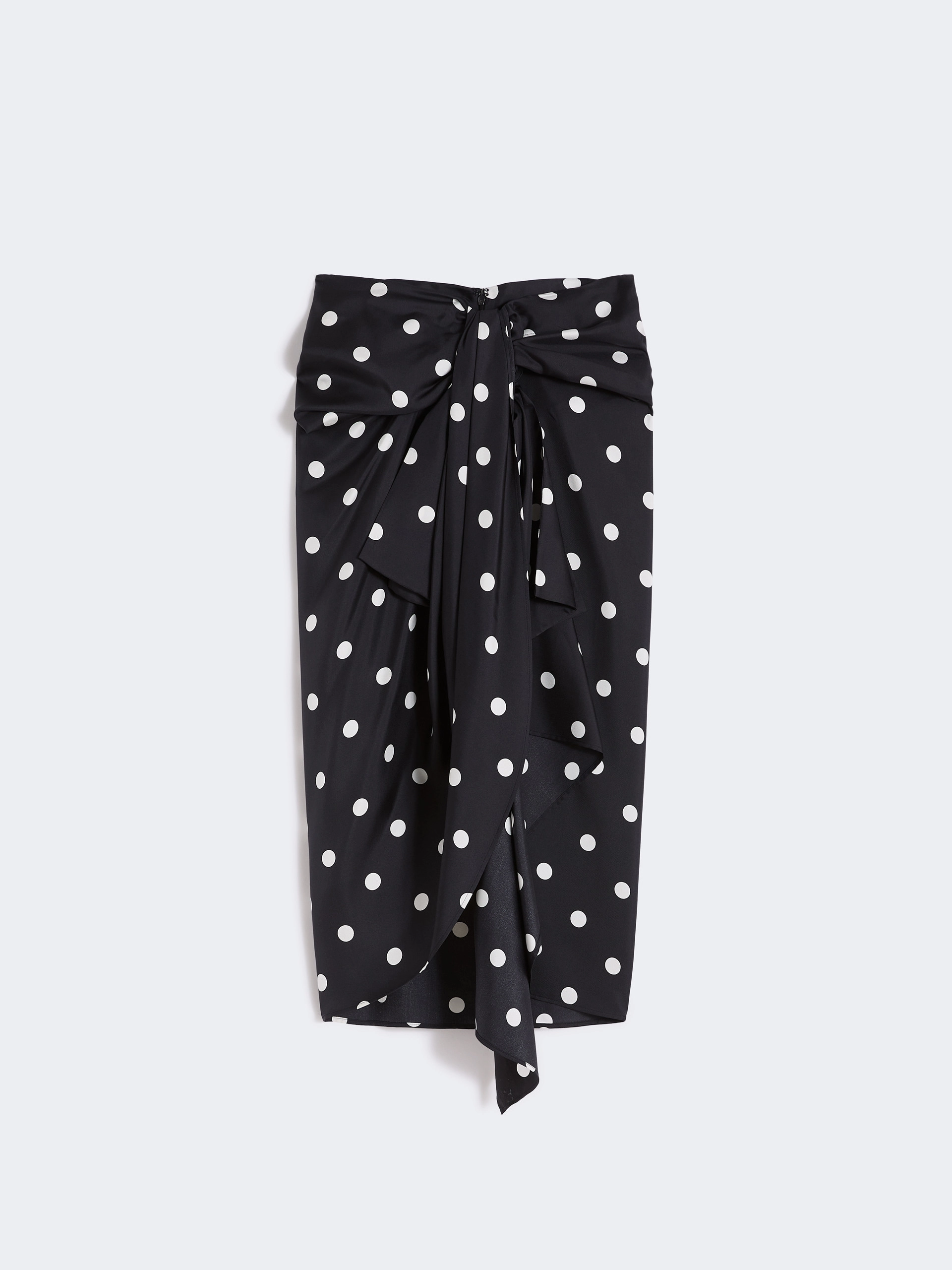 Silk twill knot skirt - BLACK - Sportmax - 5