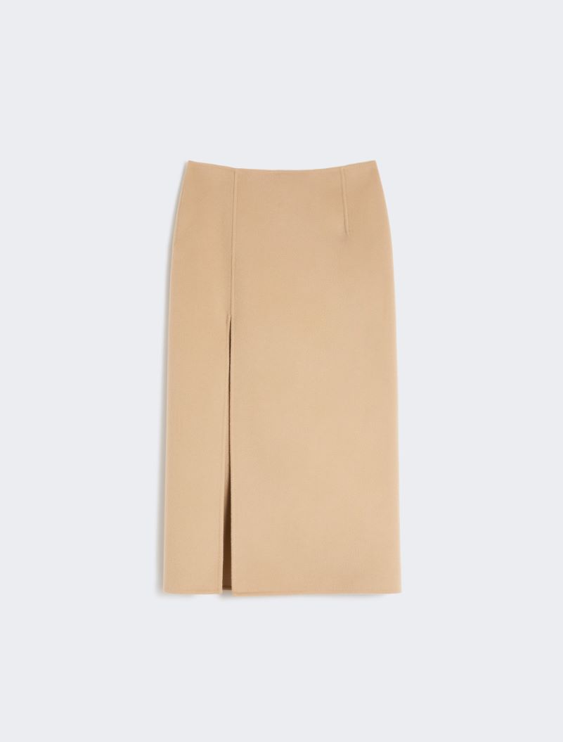 Long double-faced wool skirt - CARAMEL - Sportmax - 6
