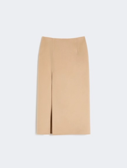 Jupe longue en laine double - CARAMEL - Sportmax