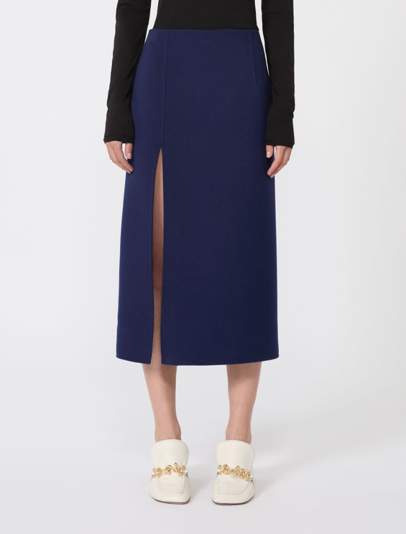 Long double-faced wool skirt - ULTRAMARINE - Sportmax - 2