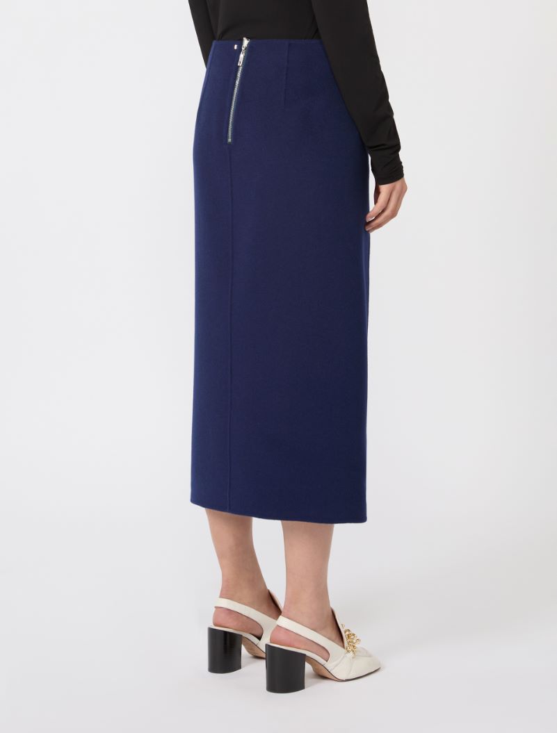 Long double-faced wool skirt - ULTRAMARINE - Sportmax - 3