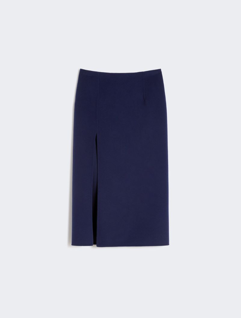 Long double-faced wool skirt - ULTRAMARINE - Sportmax - 6