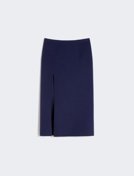 Long double-faced wool skirt - ULTRAMARINE - Sportmax