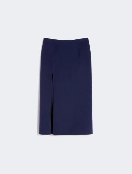 Jupe longue en laine double - BLEU MARINE - Sportmax