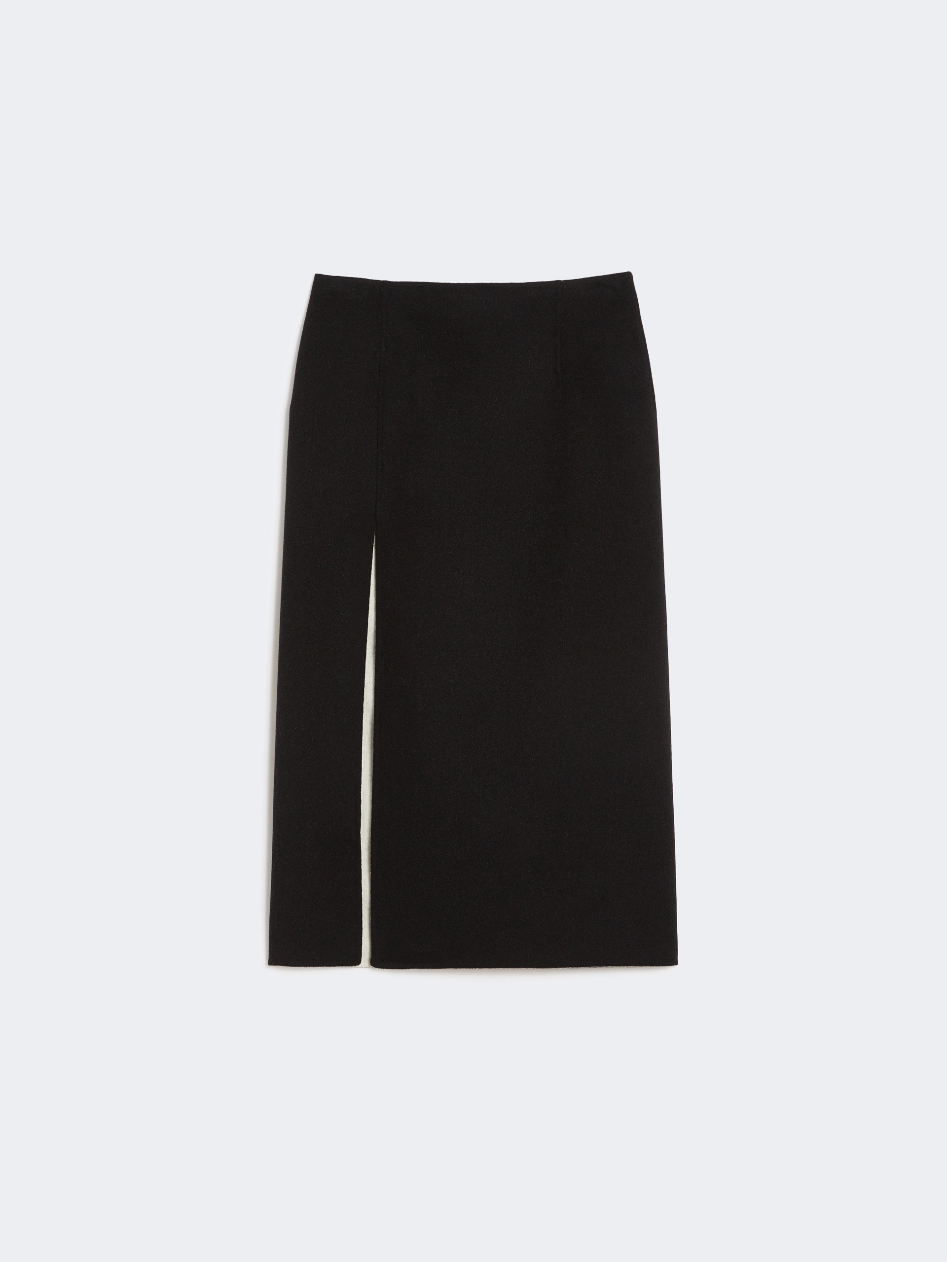 Long double-faced wool skirt - BLACK - Sportmax - 6