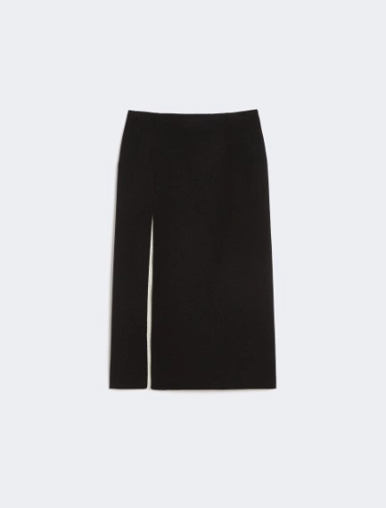 Jupe longue en laine double - NOIR - Sportmax