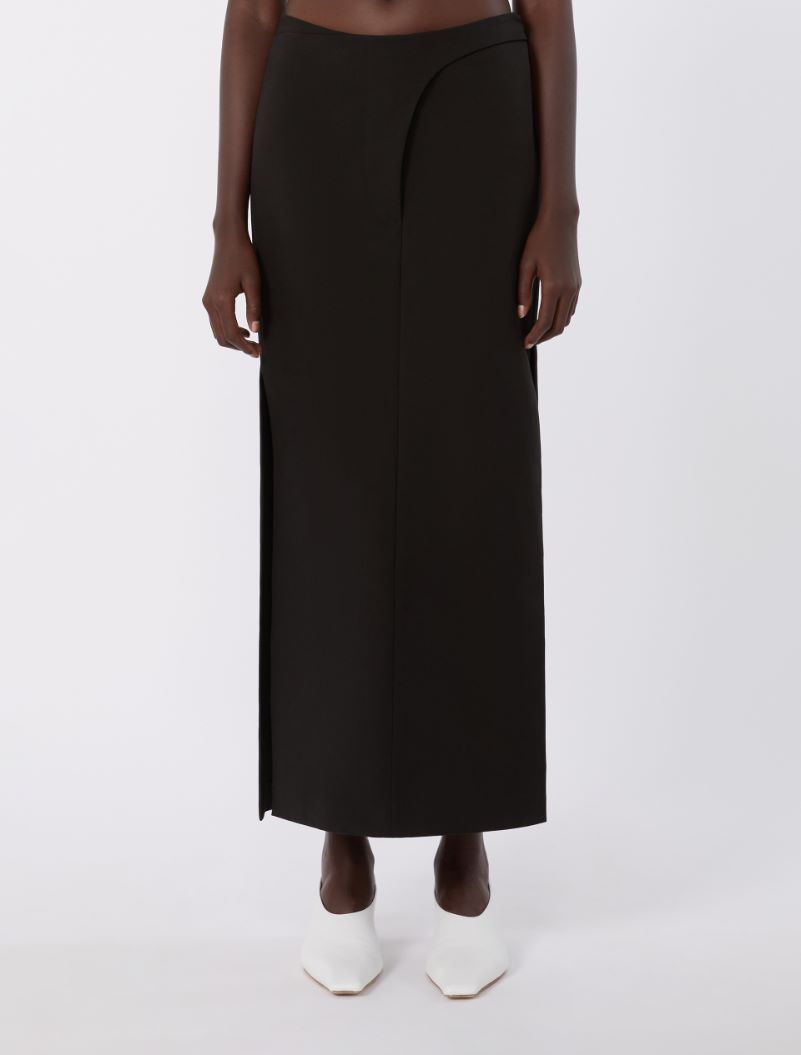 Long cotton skirt - BLACK - Sportmax - 2