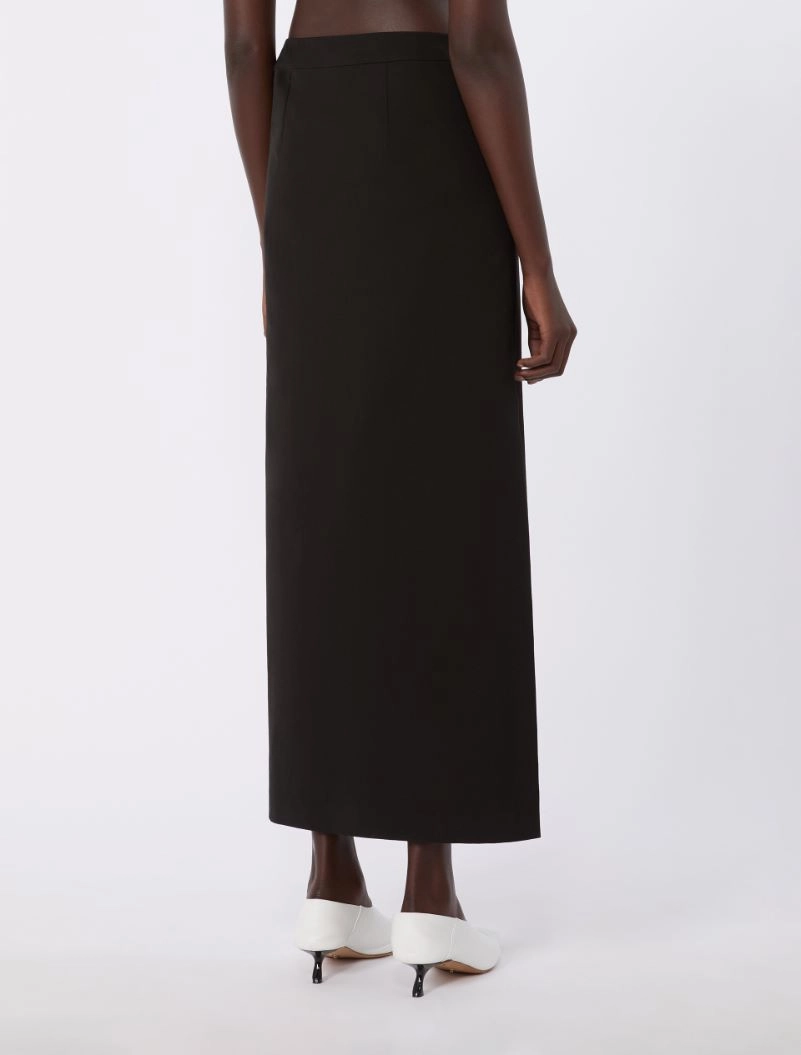 Long cotton skirt - BLACK - Sportmax - 3
