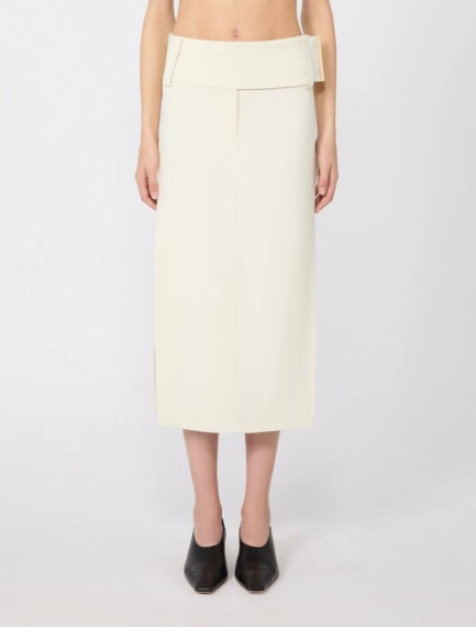 Long stretch viscose skirt - IVORY - Sportmax - 2