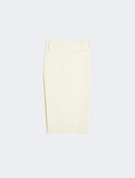 Jupe longue en viscose stretch - IVOIRE - Sportmax