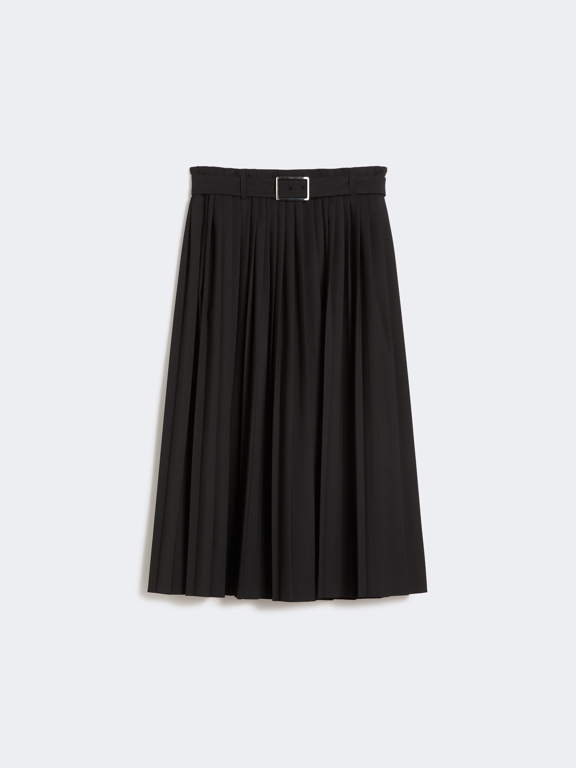 Plissé-pleated gabardine skirt - BLACK - Sportmax - 5