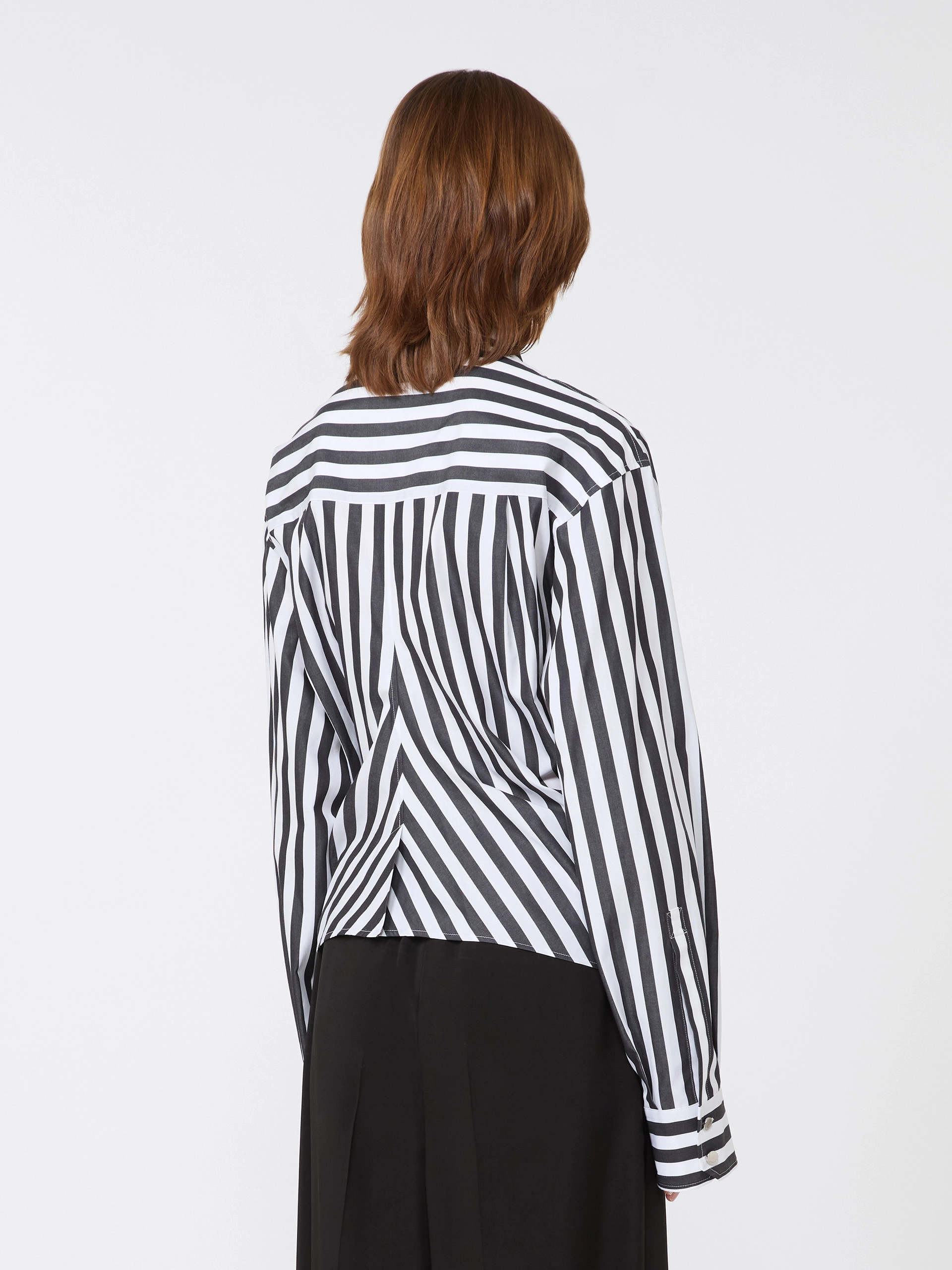 Striped poplin shirt - BLACK - Sportmax - 3