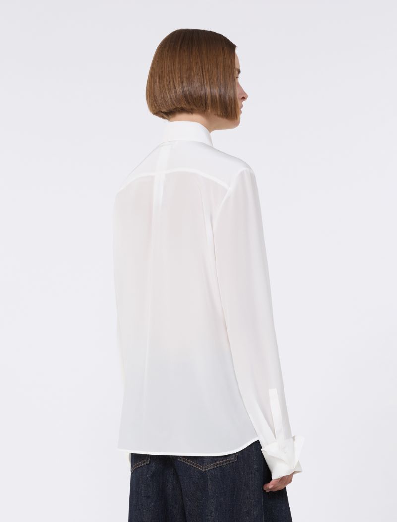 Slim-fit silk shirt - WHITE - Sportmax - 3