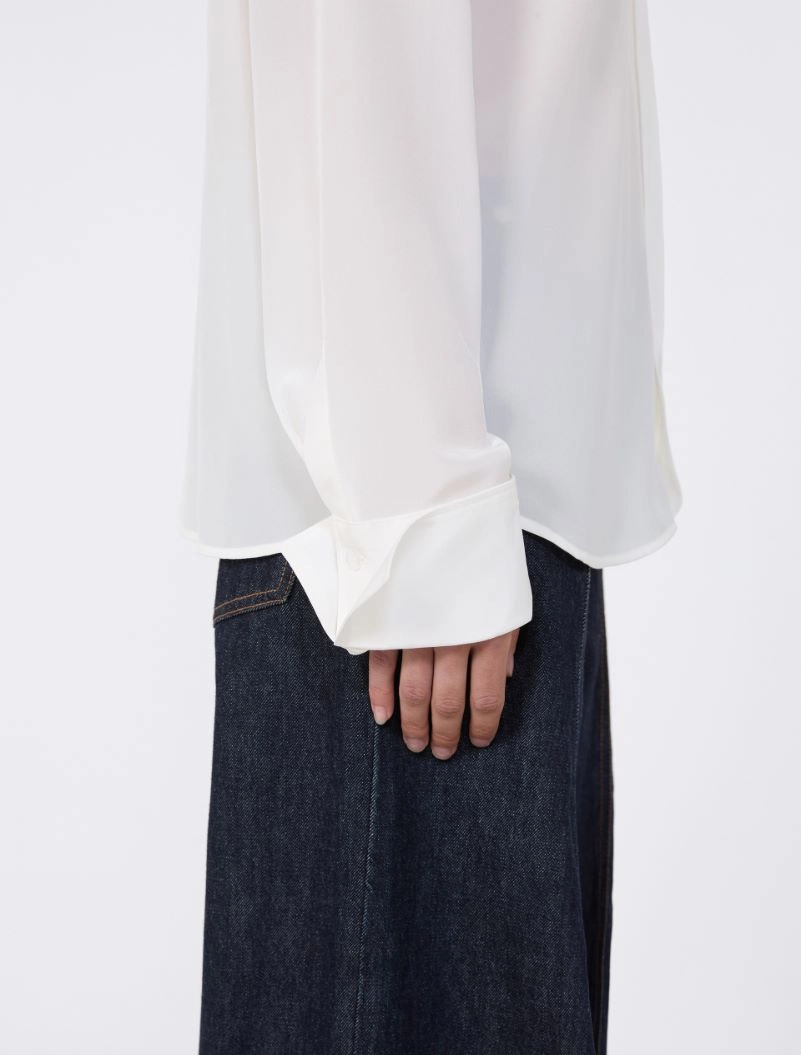 Slim-fit silk shirt - WHITE - Sportmax - 5