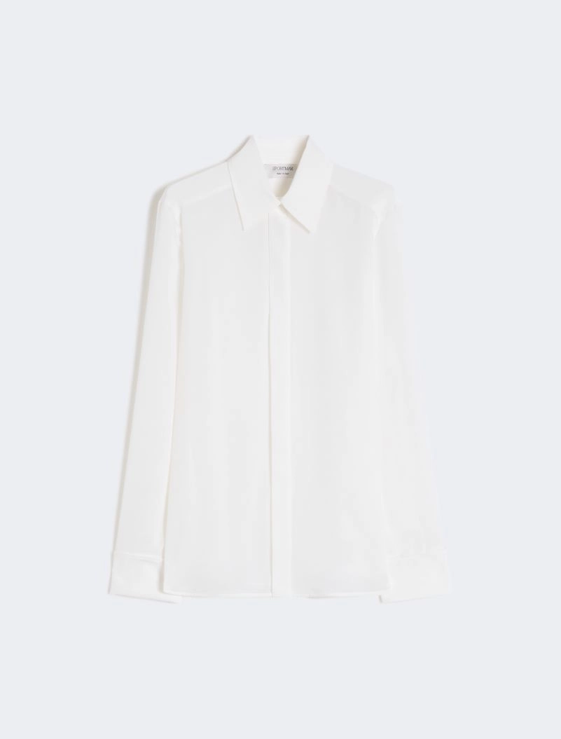 Slim-fit silk shirt - WHITE - Sportmax - 7