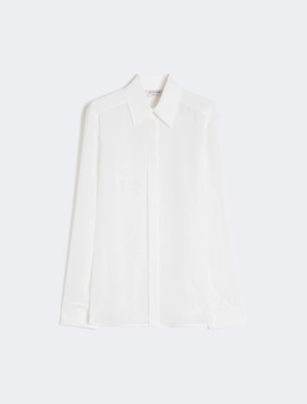 Slim-fit silk shirt - WHITE - Sportmax - 7