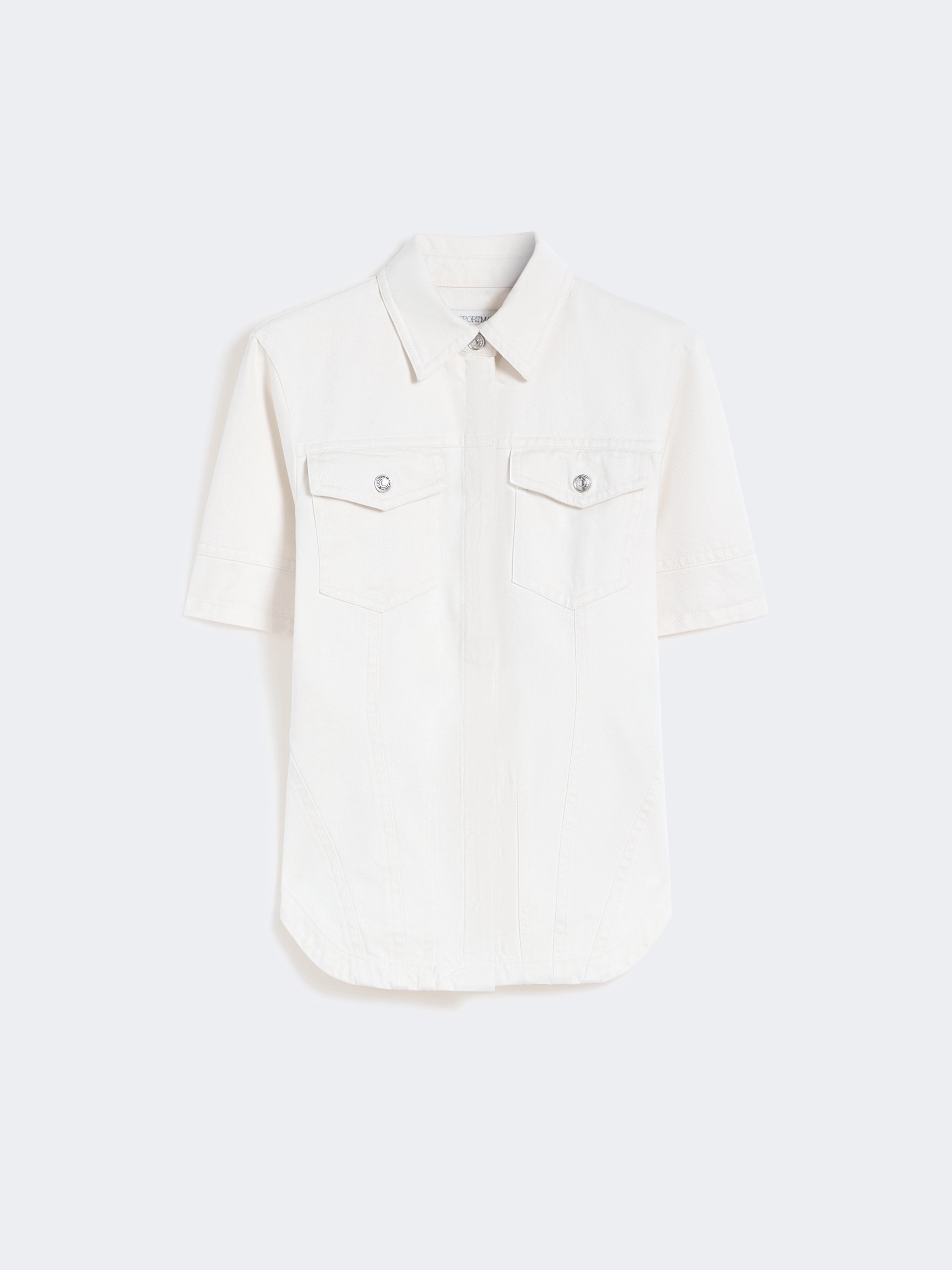 Slim-fit bull denim shirt - BEIGE - Sportmax - 6