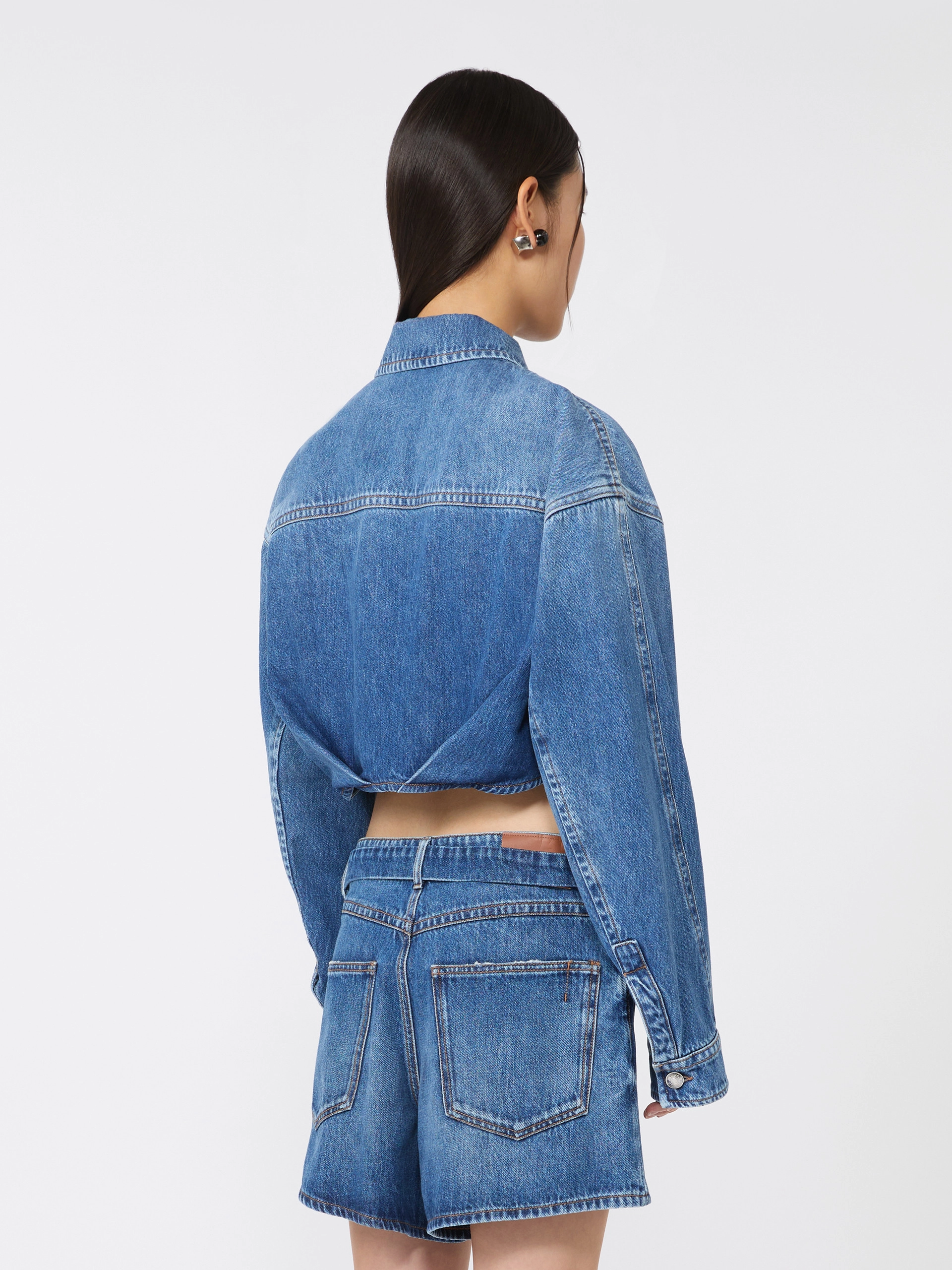 Short denim shirt - MIDNIGHTBLUE - Sportmax - 3