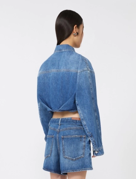 Short denim shirt - MIDNIGHTBLUE - Sportmax - 3