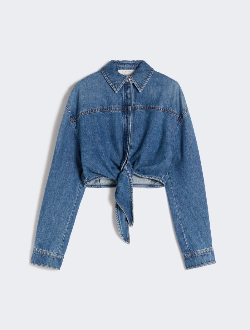 Short denim shirt - MIDNIGHTBLUE - Sportmax - 7