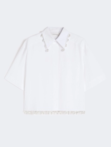 Boxy cotton shirt - OPTICAL WHITE - Sportmax - 7