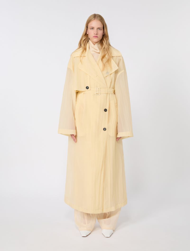 Two-piece technical-fabric trench coat - VANILLA - Sportmax - 2