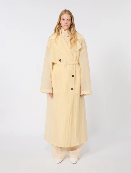 Two-piece technical-fabric trench coat - VANILLA - Sportmax - 2