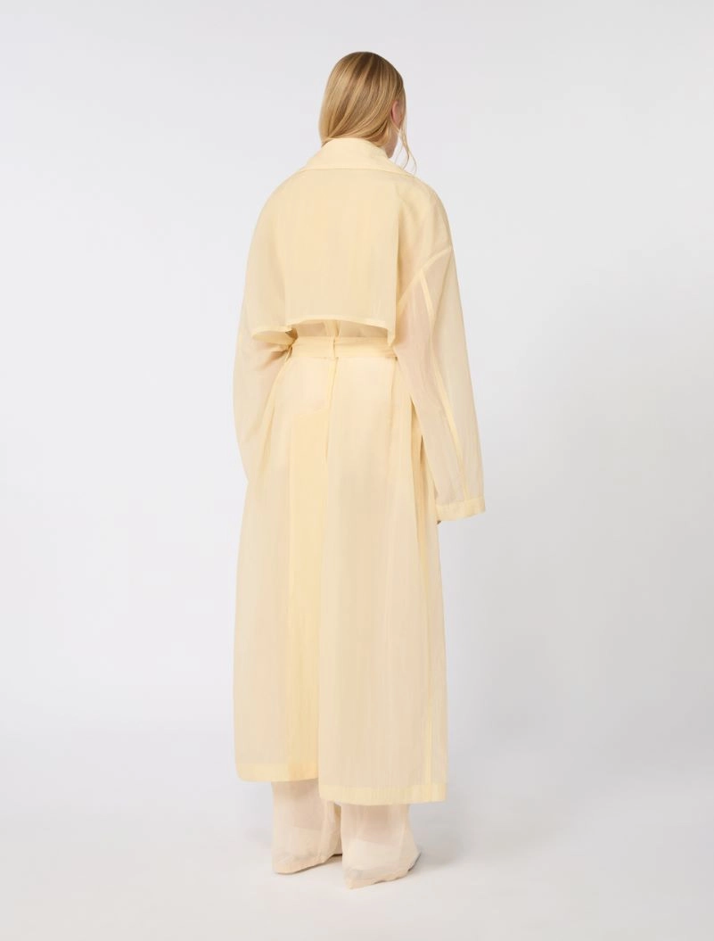Two-piece technical-fabric trench coat - VANILLA - Sportmax - 3