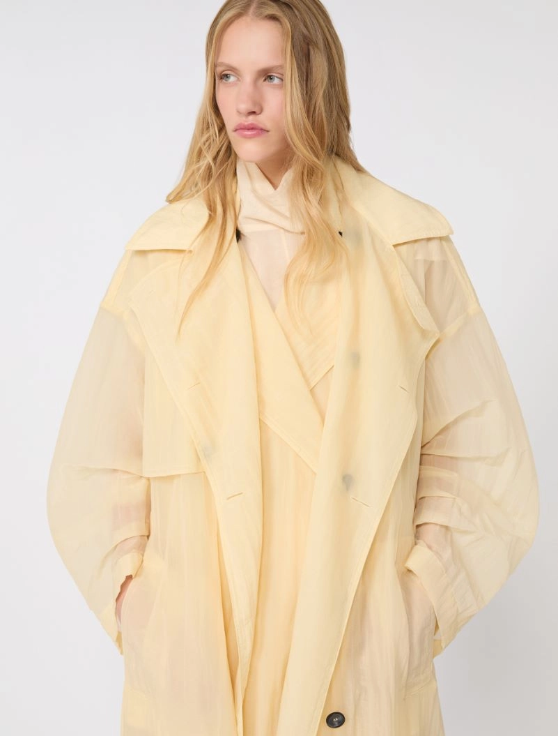 Two-piece technical-fabric trench coat - VANILLA - Sportmax - 4