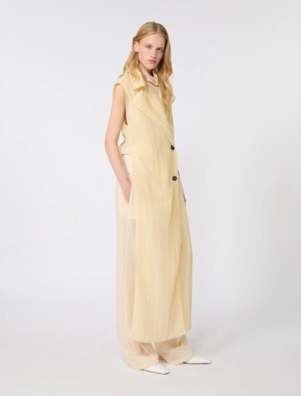 Two-piece technical-fabric trench coat - VANILLA - Sportmax - 5