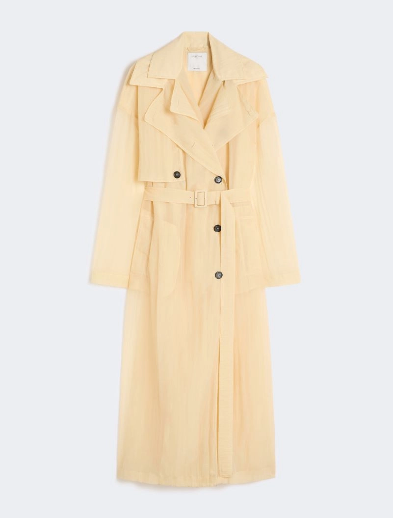 Two-piece technical-fabric trench coat - VANILLA - Sportmax - 7