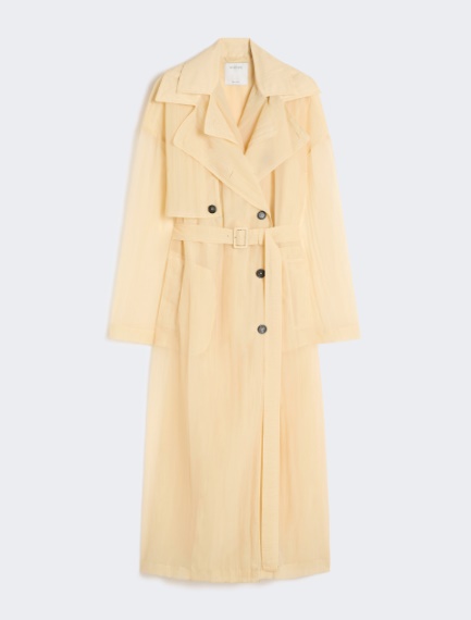 Two-piece technical-fabric trench coat - VANILLA - Sportmax - 7