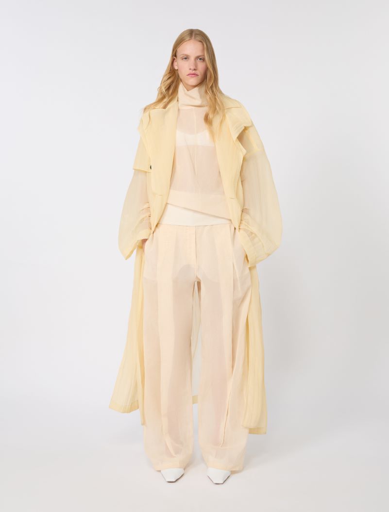 Two-piece technical-fabric trench coat - VANILLA - Sportmax