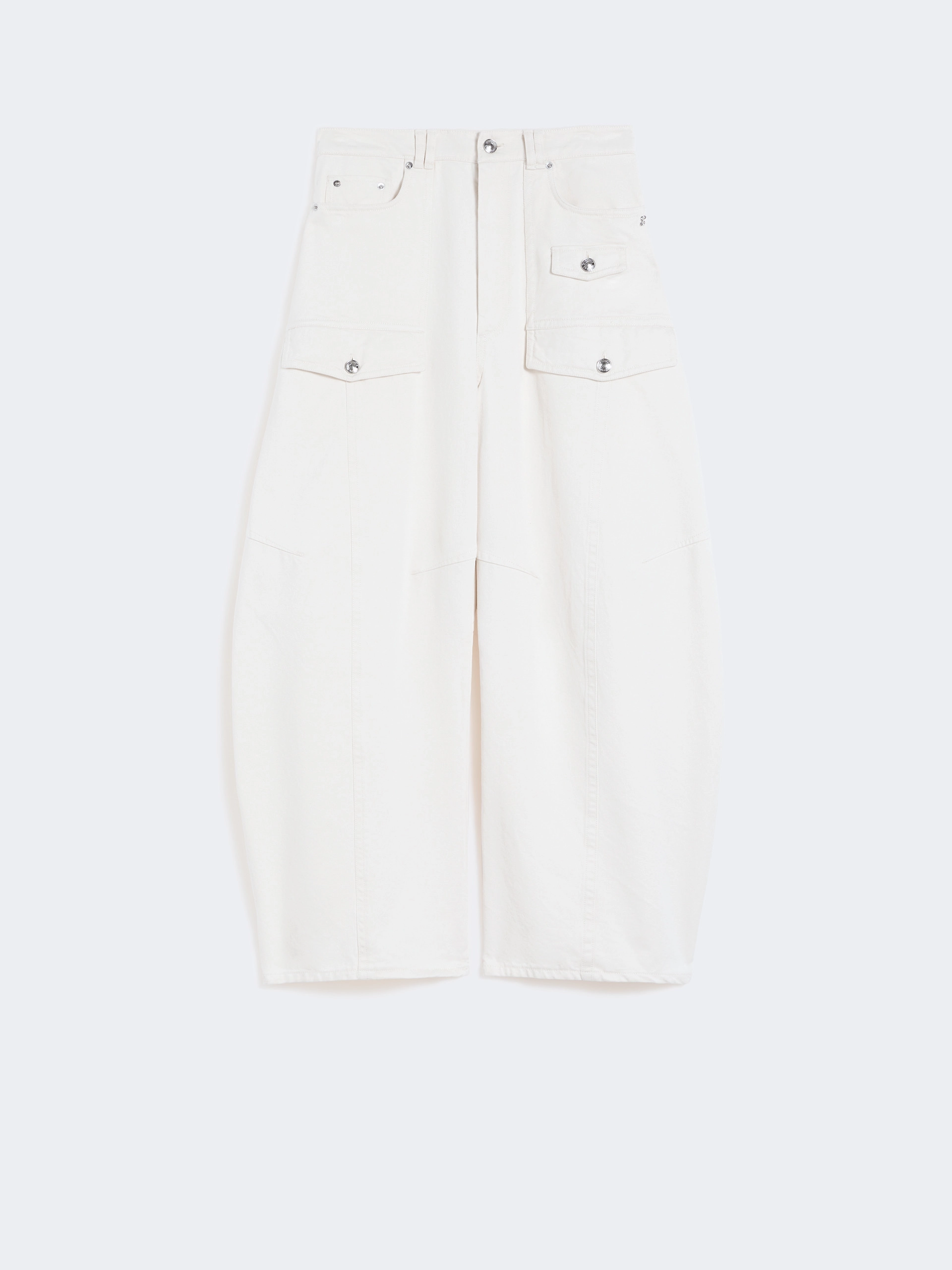 Bull denim cargo trousers - BEIGE - Sportmax - 5