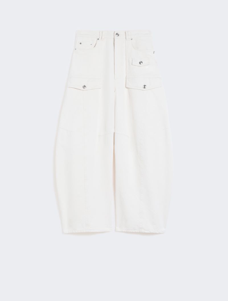 Bull denim cargo trousers - BEIGE - Sportmax - 6