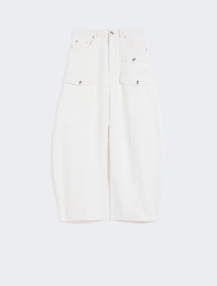 Bull denim cargo trousers - BEIGE - Sportmax - 6